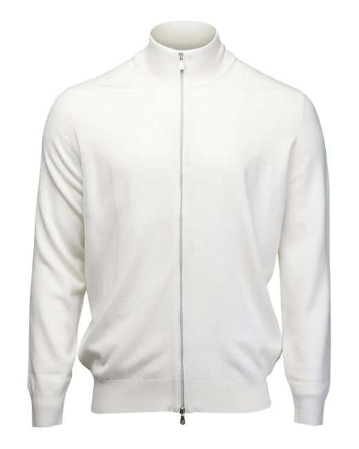 メンズ Brunello Cucinelli ジップ カーディガン White