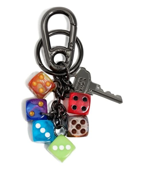 Bimba Y Lola White Dice-detail Keyring