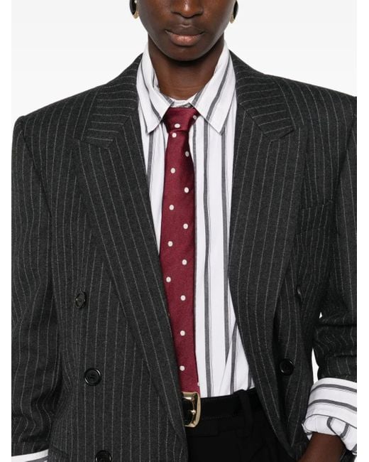 Saint Laurent Black Double-Breasted Blazer