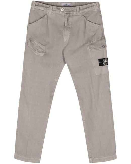 Stone Island Gray Straight-leg Jeans for men