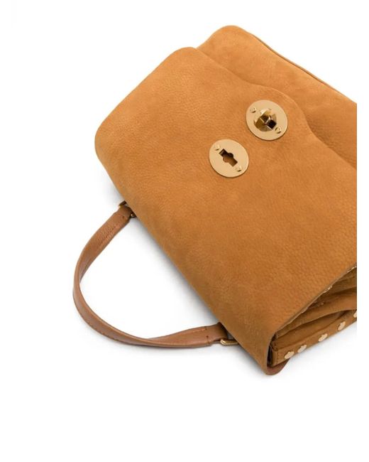 Zanellato Brown Small Postina Shoulder Bag