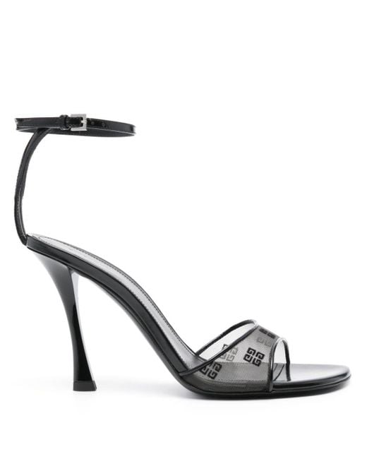 Givenchy White Stitch 95 Leather Sandals - Women's - Calf Leather/polyamide