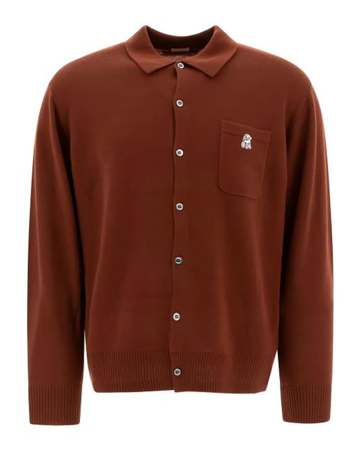 メンズ Undercover ボタン カーディガン Brown