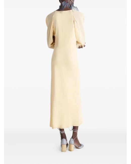 Robe Mi-Longue À Manches Raglan Lemaire en coloris Natural