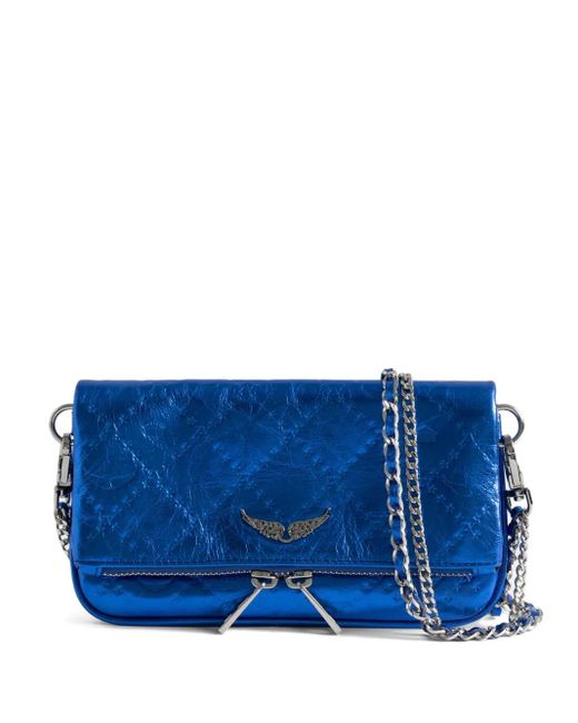 Borsa A Spalla Rock Trapuntata di Zadig & Voltaire in Blue
