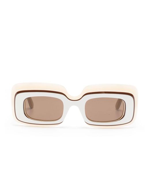 Loewe Natural Multilayer Rectangle-frame Sunglasses
