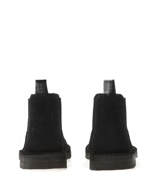 Clarks Black Suede Chelsea Boots for men