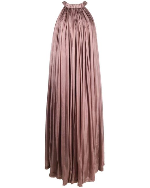 Rick Owens Maxi-jurk Met Mesh Detail in het Purple