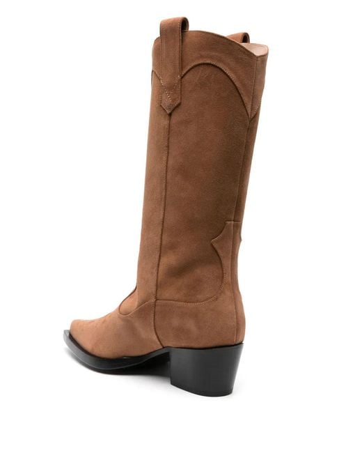 Scarosso Brown Dolly Suede Boots