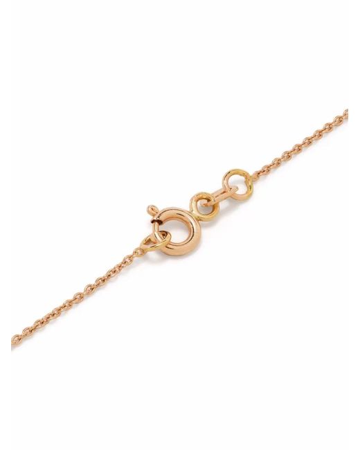 Monan White 18Kt Rose Enamel And Diamond Necklace