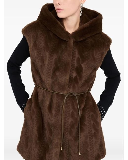 Liu Jo Bodywarmer Van Imitatiebont in het Brown