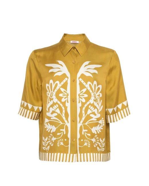 Eres Metallic Silk Shirt