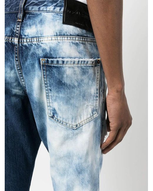 DSquared² Straight Jeans in het Blue voor heren