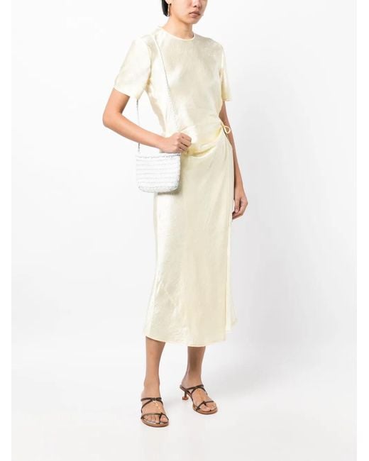 Dragon Diffusion White Minsu Woven Shoulder Bag