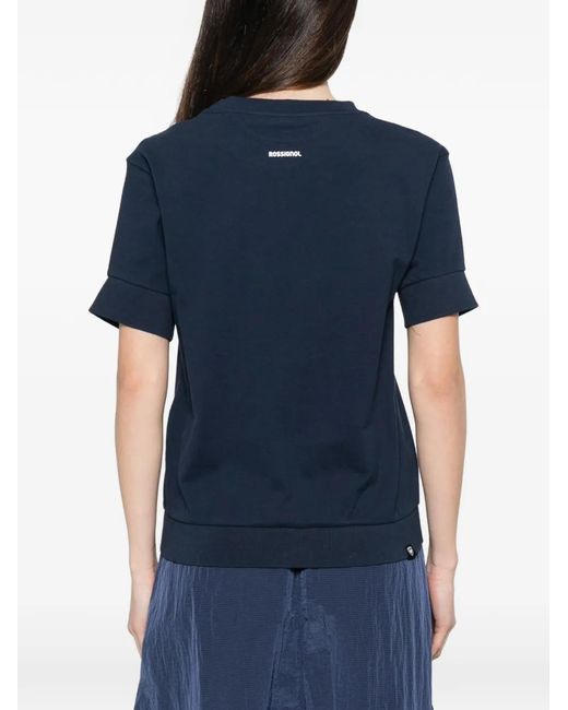 Rossignol Blue Crew-Neck T-Shirt