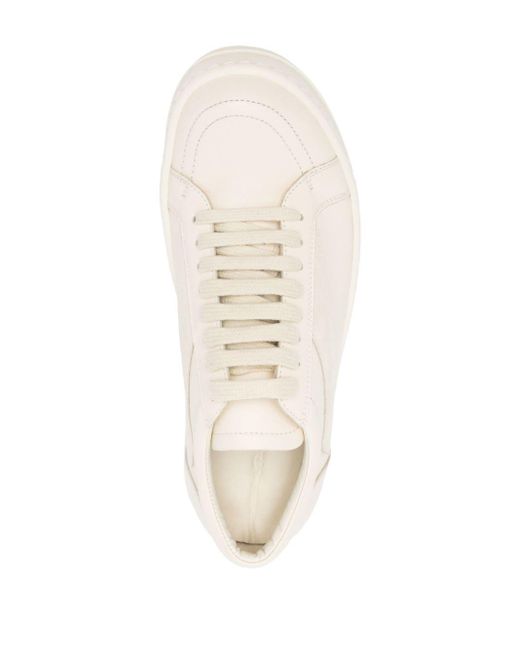 Rick Owens Lido Leren High-top Sneakers in het White