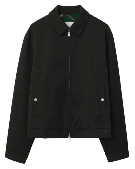 Burberry Black Harrington Cotton Jacket for men