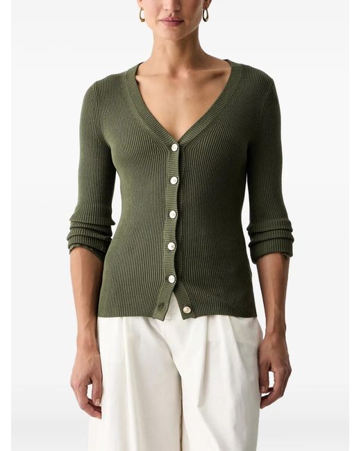 Guess Green Button-Up Cardigan