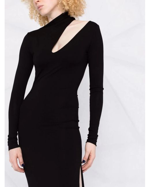 MANURI Black Bambina On A Saturday Night Cut-Out Dress