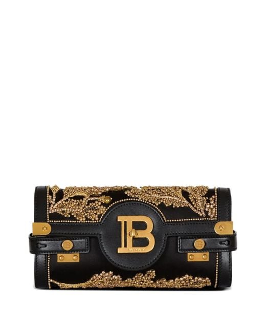 Balmain B-buzz バロック クラッチバッグ Black