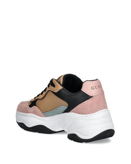 Guess Brown Hapyy Panelled Chunky Sneakers