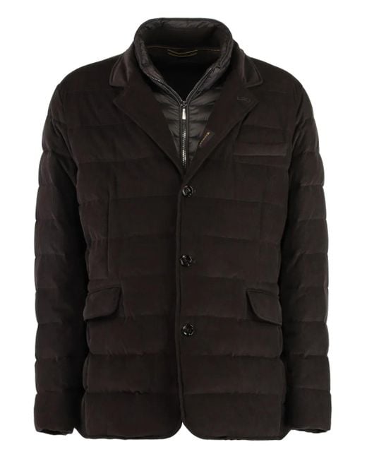 Moorer Black Nomos Padded Jacket for men
