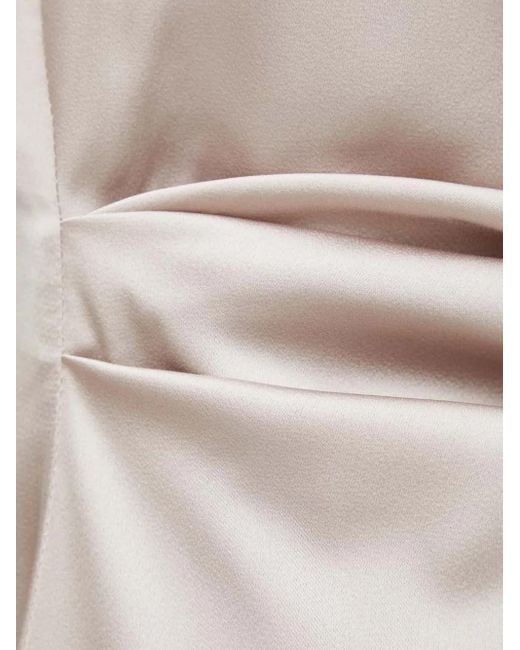 Bruuns Bazaar White Draped Cowl-Neck Dress