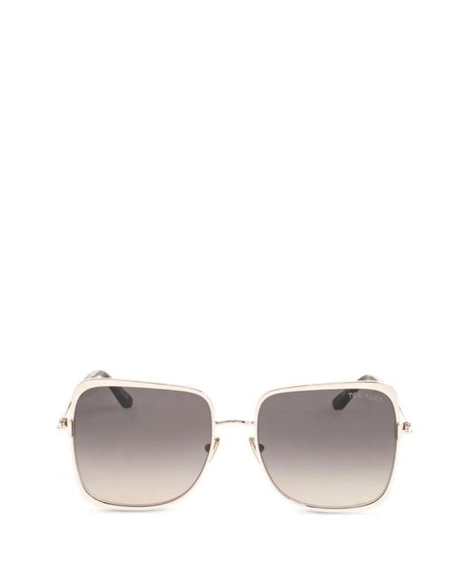 Tom Ford Metallic Square-Frame Sunglasses