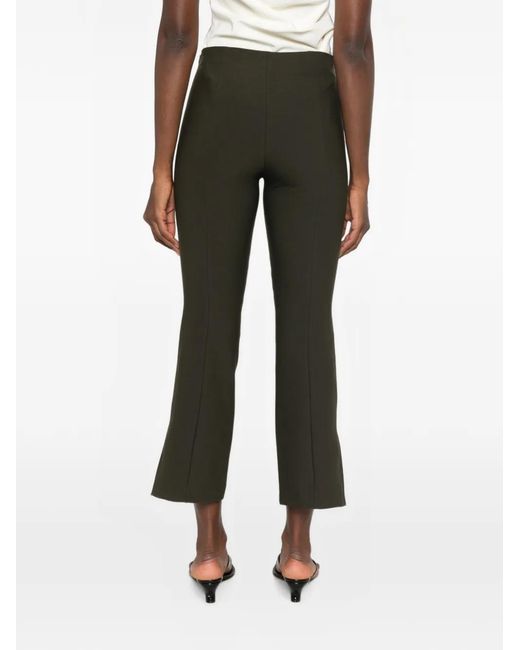 Vince Green Seam-Detail Side-Slit Trousers