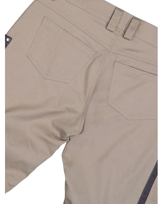 GmbH Gray Knee-Patch Cargo Pants for men