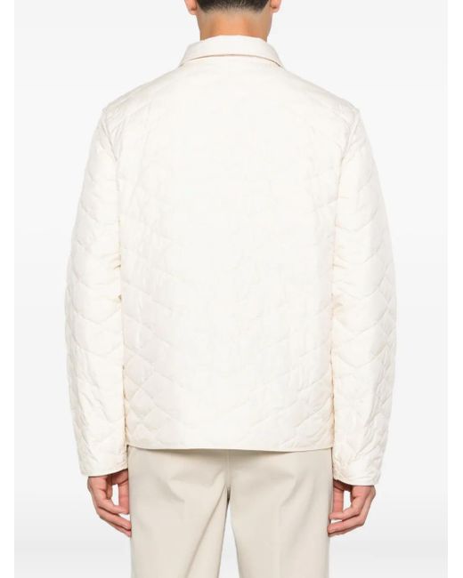 Moncler White Kastos Quilted Shirt Jacket for men
