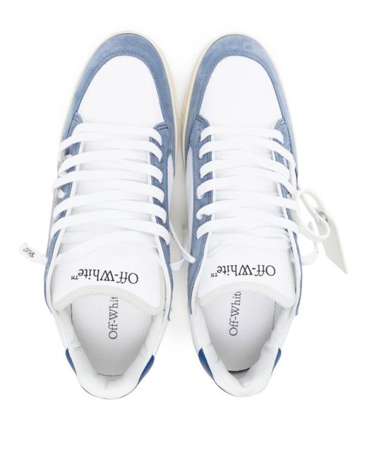 Off-White c/o Virgil Abloh Blue 5.0 Panelled Canvas Sneakers for men