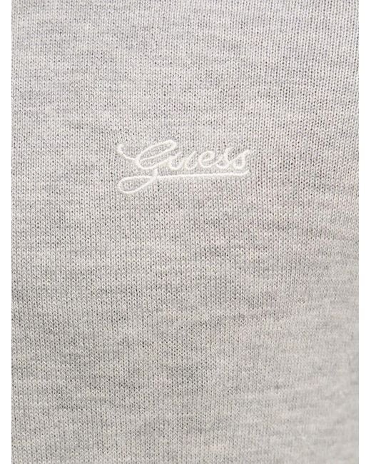 Guess Gray Daniel Logo-Detail Sweater for men