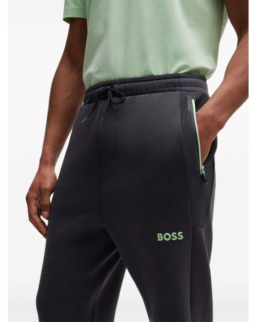 Pantaloni sportivi con stampa di Boss in Blue da Uomo