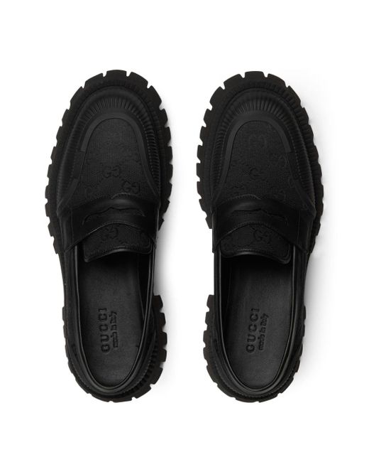 Gucci Black Mocassin Shoes for men