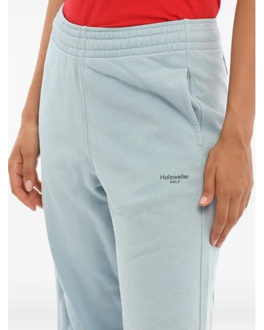 Holzweiler Blue Logo-Print Track Pants