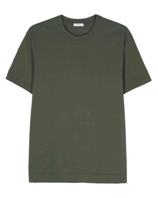 メンズ Boglioli Cotton Jersey T-shirt Green