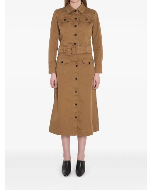 Saint Laurent Natural Belted Cotton Jacket