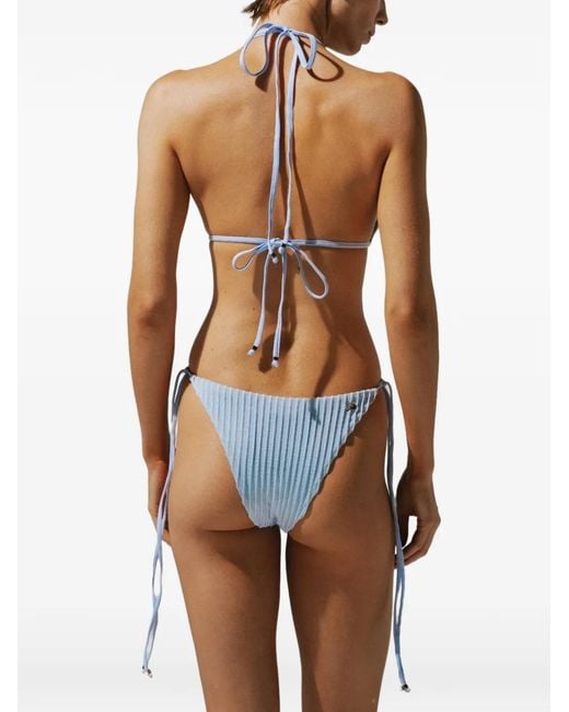 Baobab Blue Kaia Ring-Detail Bikini Top