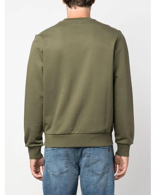 DIESEL Gray Logo-Print Jersey Sweatshirt for men