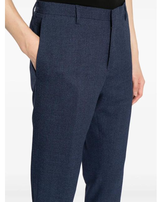 Paul Smith Blue Slim-Cut Wool Trousers for men