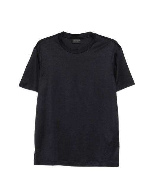 Emporio Armani Black Crew-Neck T-Shirt for men