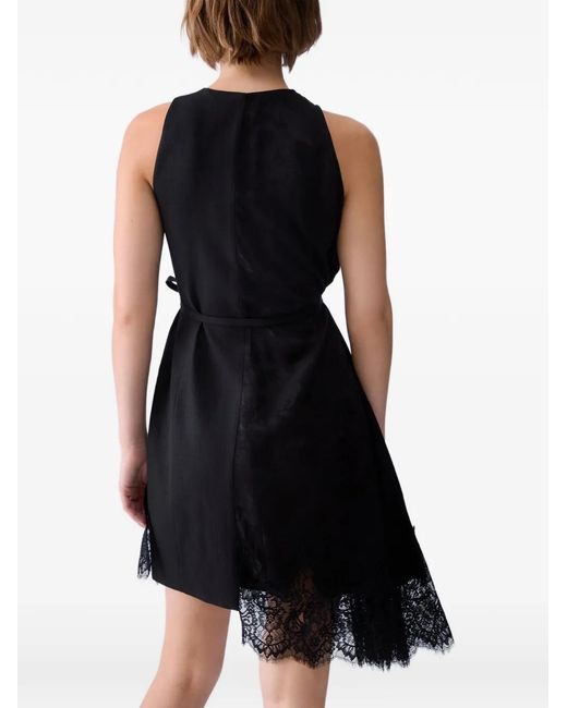 Liu Jo Black Short Jacquard Dress