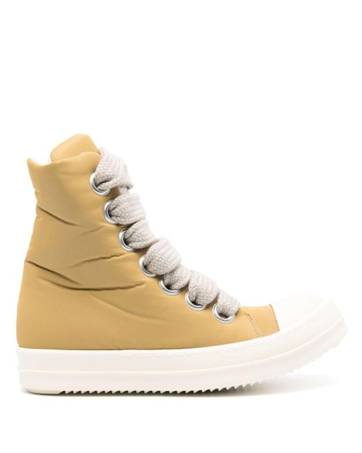 Rick Owens Natural Padded Lace-up Sneakers for men