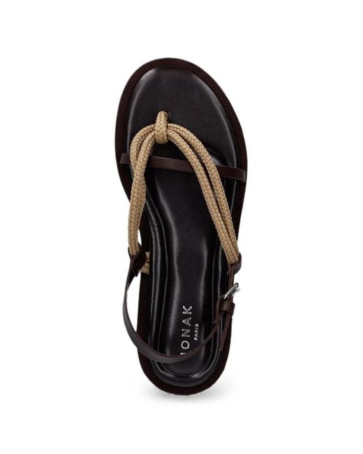 JONAK PARIS White Emeline Buckle-Fastening Sandals
