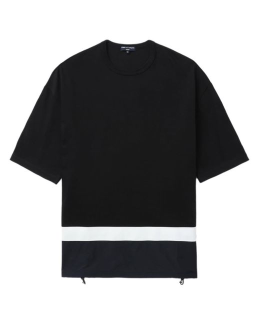 Comme des Garçons Black Colour-Block Cotton T-Shirt for men