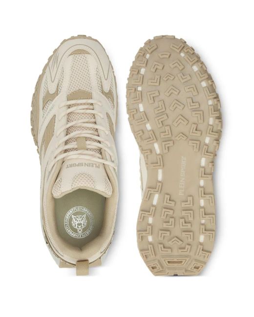 Philipp Plein White Urban Sprinter Mesh Sneakers