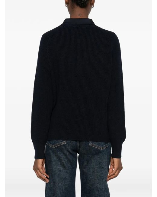 Marc O' Polo Black Ribbed Sweater