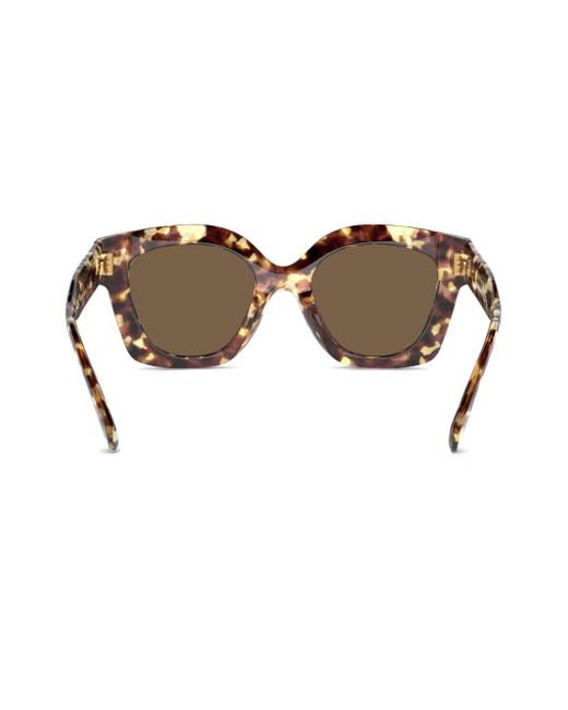 Tory Burch Brown Miller Oversize-frame Sunglasses