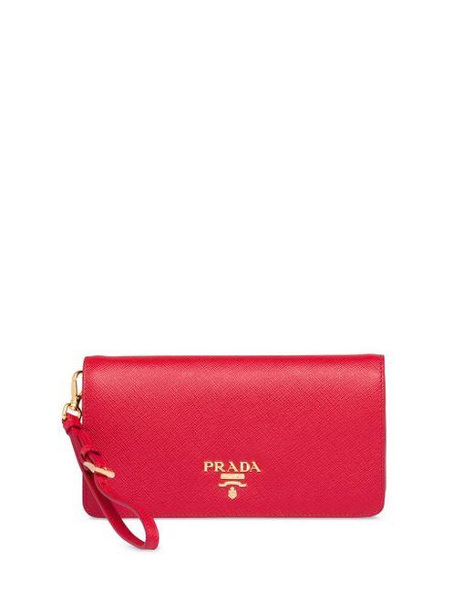 Prada Red Mini-Tasche aus Saffiano-Leder